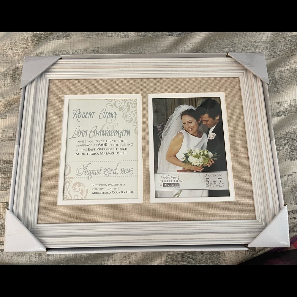 COPY - Wedding invitation and picture frame 2 opening 5x7